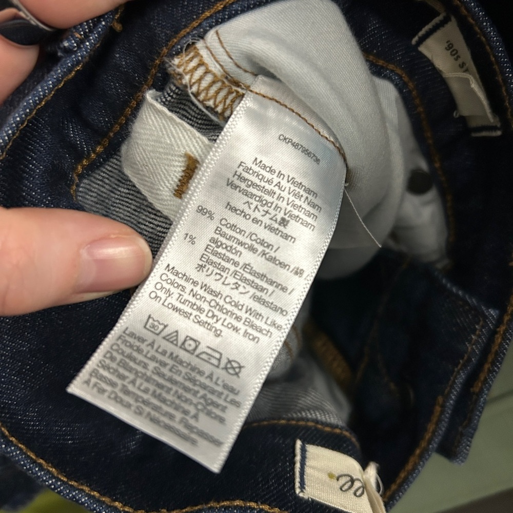 Women’s Size 30 90s Straight Leg Dark wash Jean - Picture 6 of 6